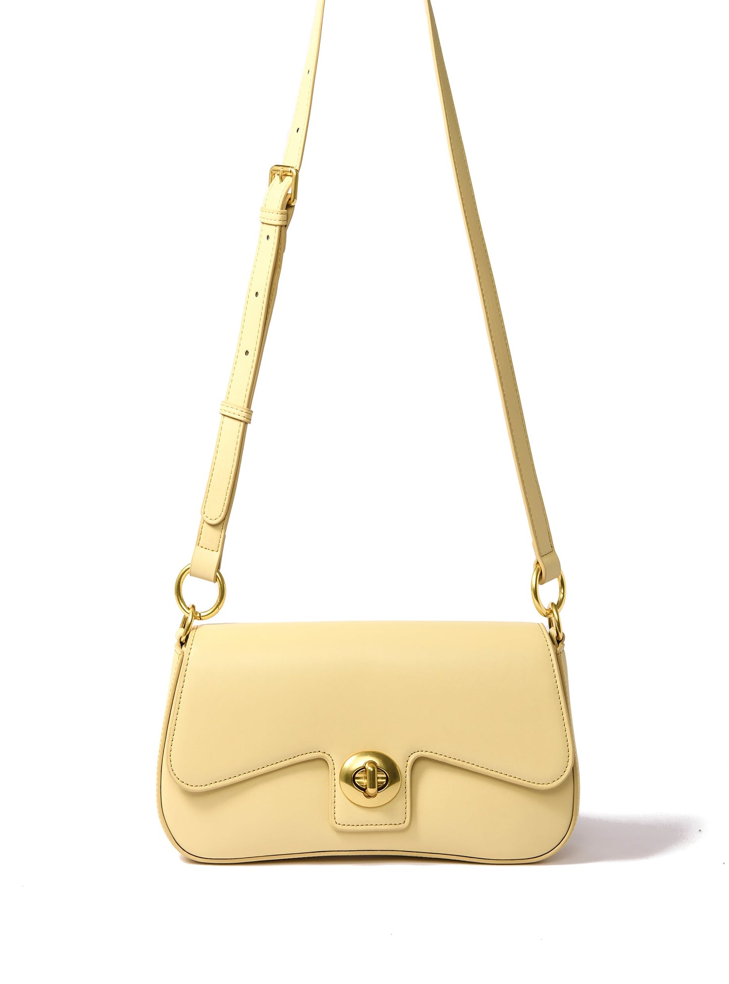 Jacqueline Leather Bag, Yellow by Bob Oré