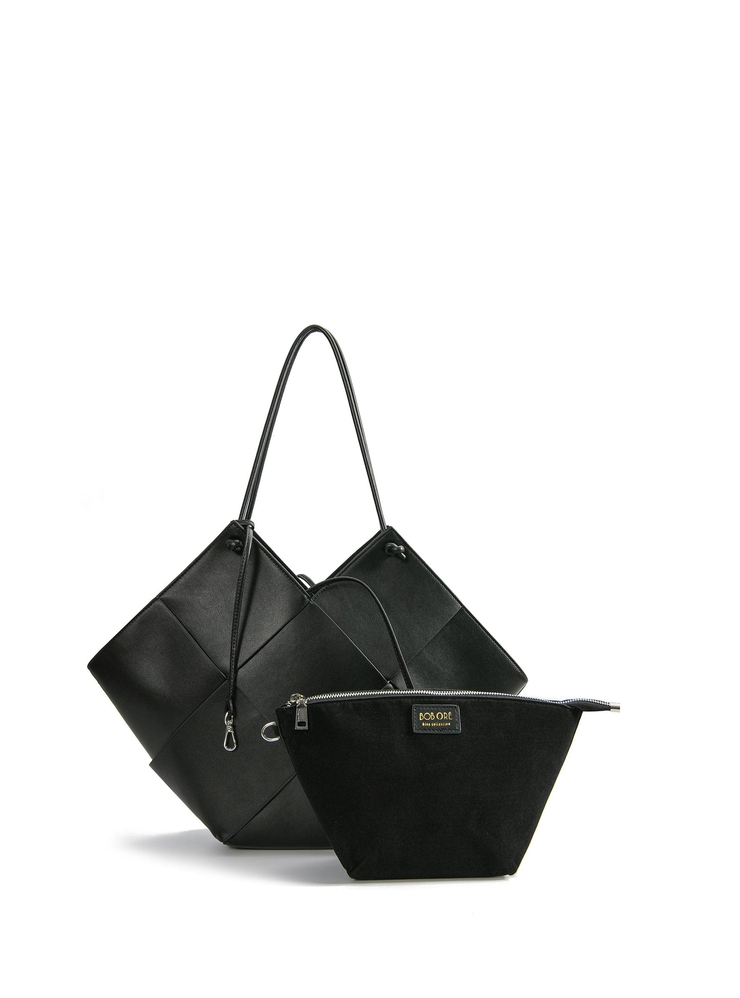 Taylor Contexture Leather Bag, Black by Bob Oré