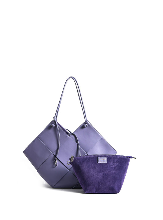 Taylor Contexture Leather Bag, Taro Purple by Bob Oré