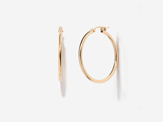 Classic Gold Filled Hoops by Little Sky Stone