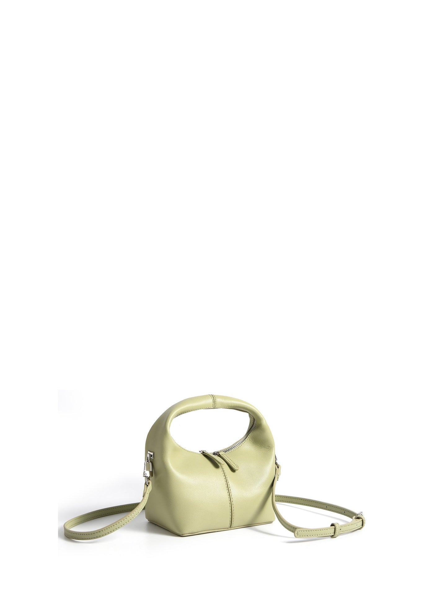 Rebecca Small Cutie Leather Bag, Matcha Green by Bob Oré