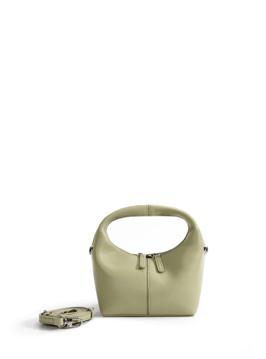 Rebecca Small Cutie Leather Bag, Matcha Green by Bob Oré