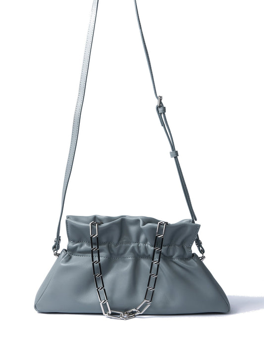 Mila Bag in Smooth Leather, Haze Blue by Bob Oré