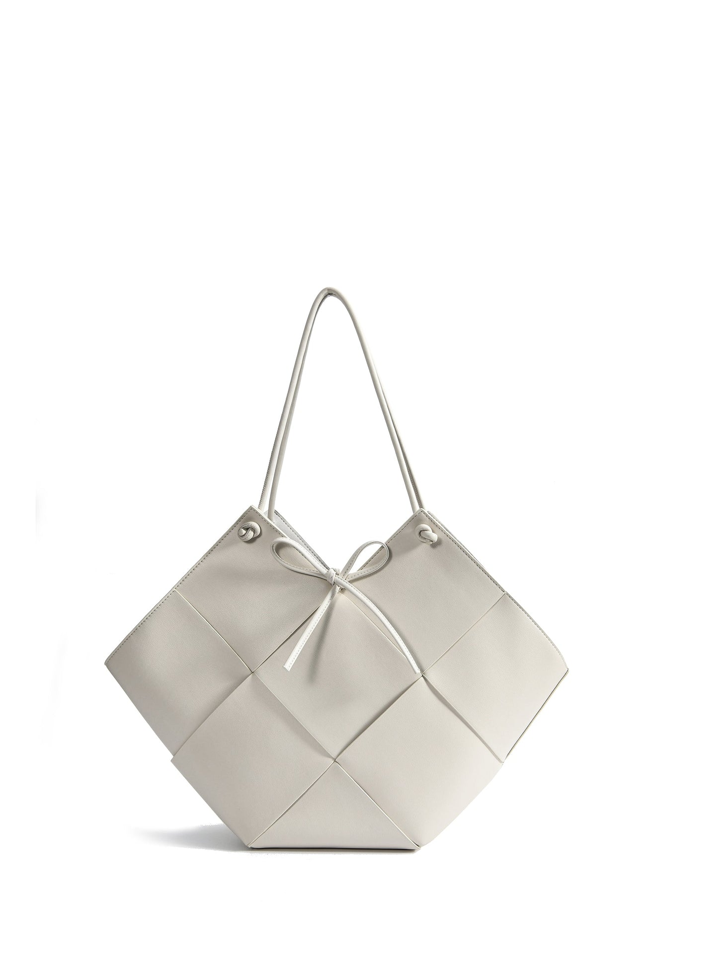 Taylor Contexture Leather Bag, Off White by Bob Oré