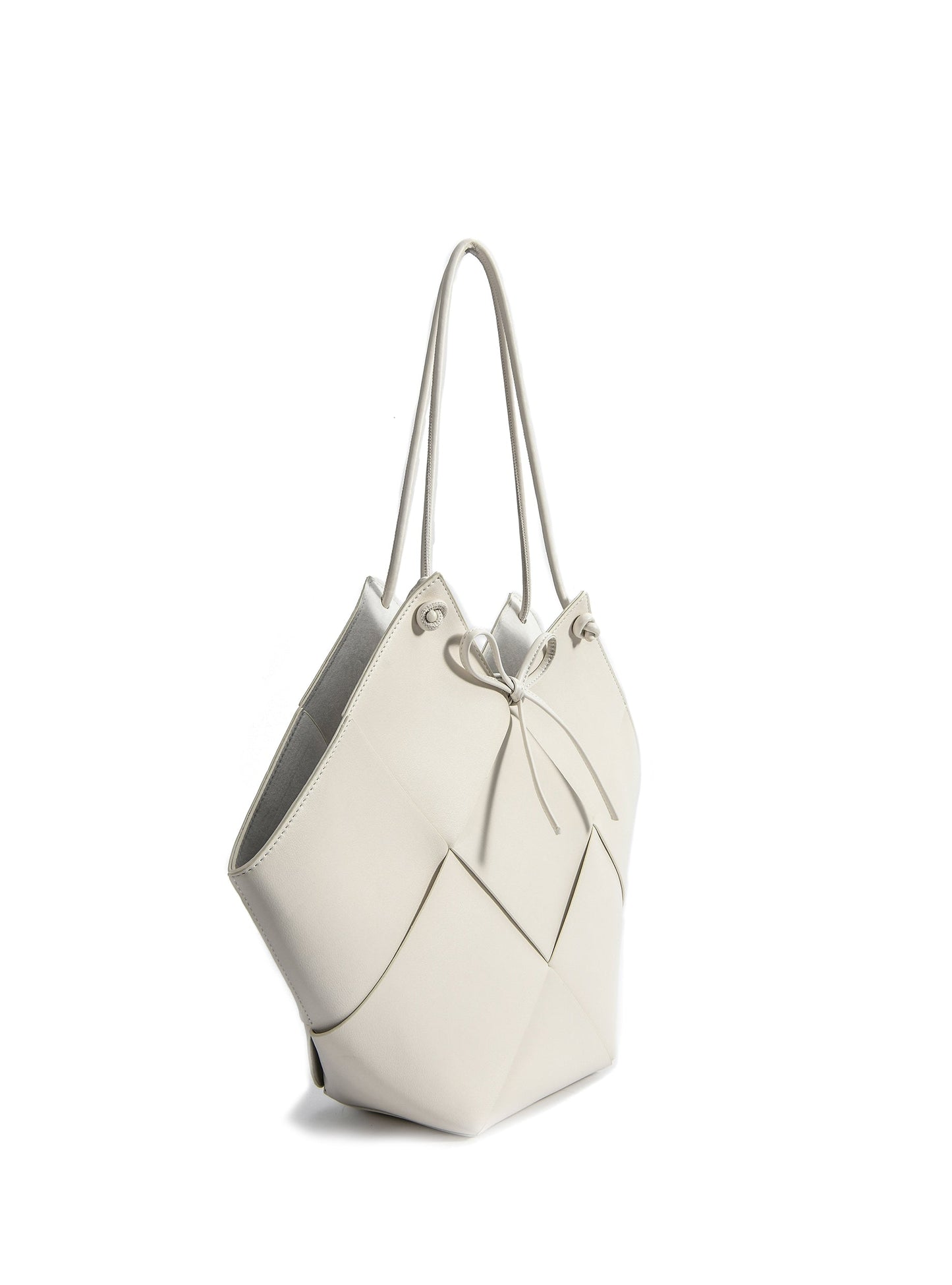 Taylor Contexture Leather Bag, Off White by Bob Oré