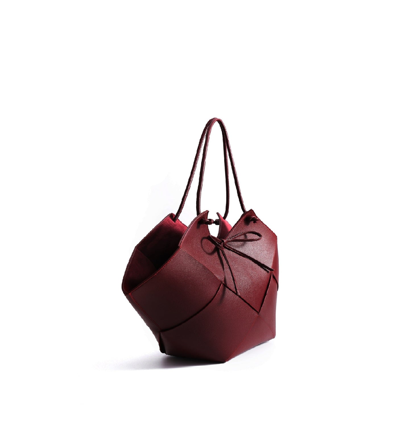 Taylor Contexture Leather Bag, Plum by Bob Oré