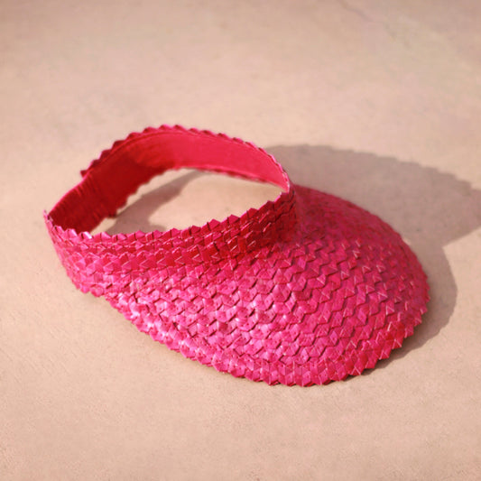 Pandan Visor Hat - Pink by BrunnaCo