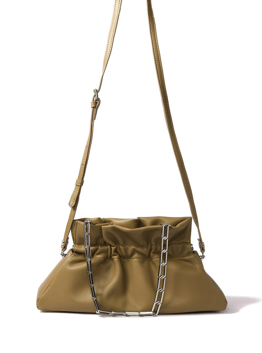 Mila Bag in Smooth Leather, Mustard Green by Bob Oré