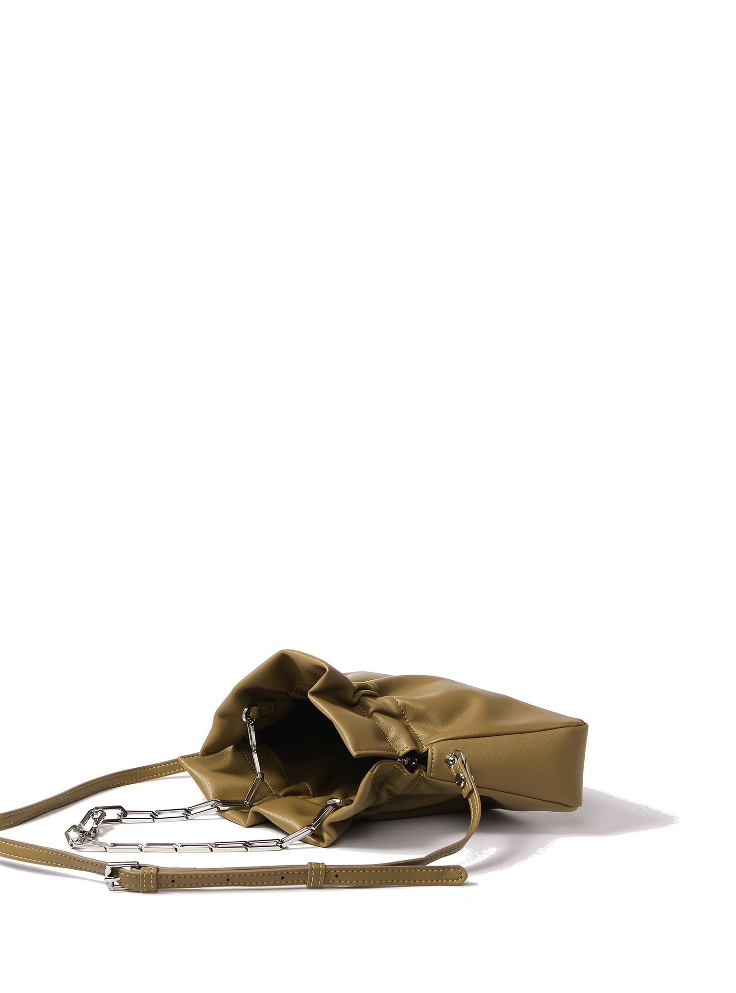 Mila Bag in Smooth Leather, Mustard Green by Bob Oré