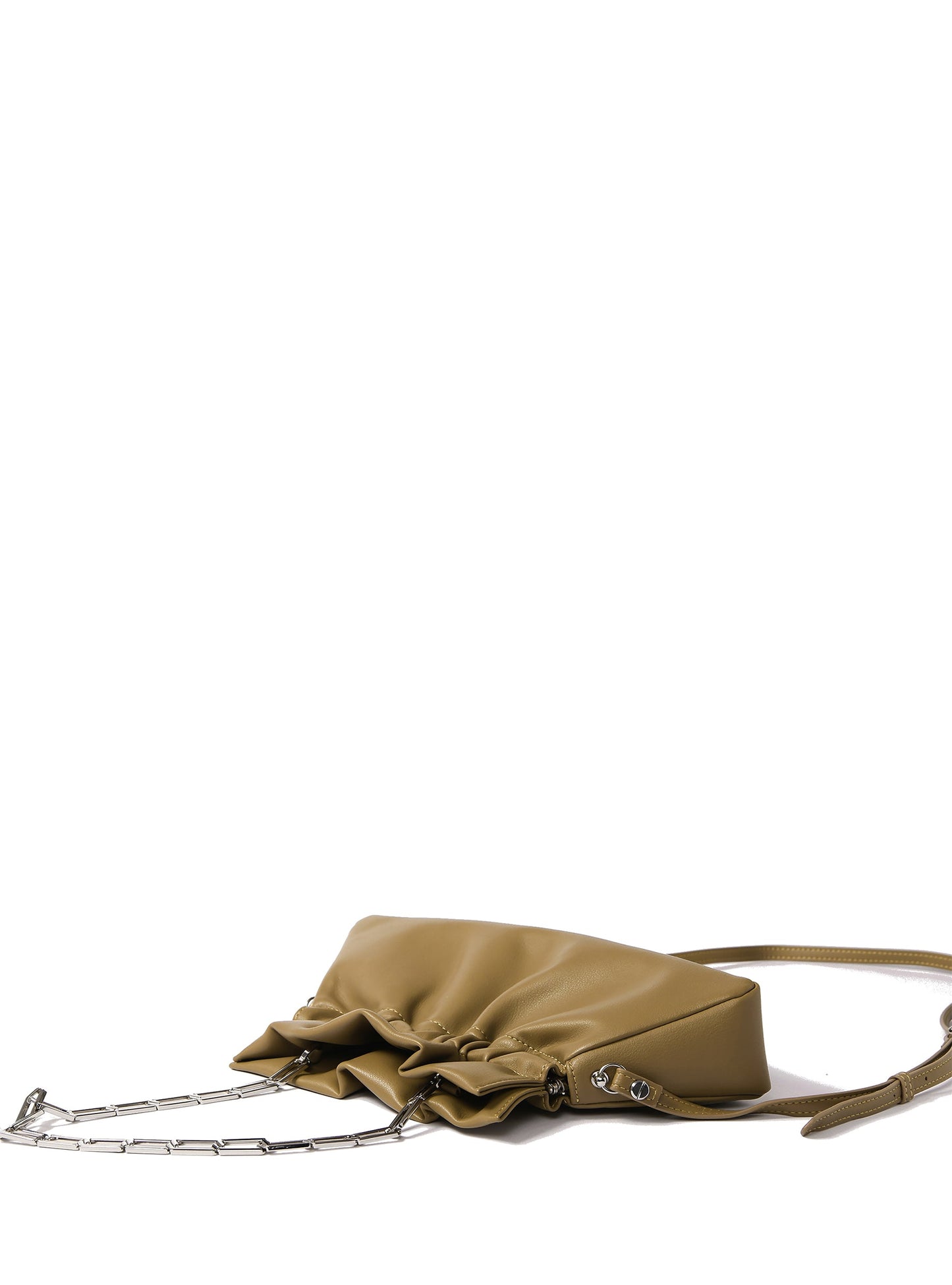 Mila Bag in Smooth Leather, Mustard Green by Bob Oré