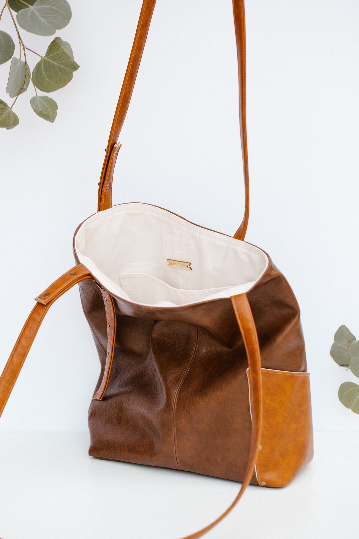 OVERCOMER tote bag | CHESTNUT by Carry Courage