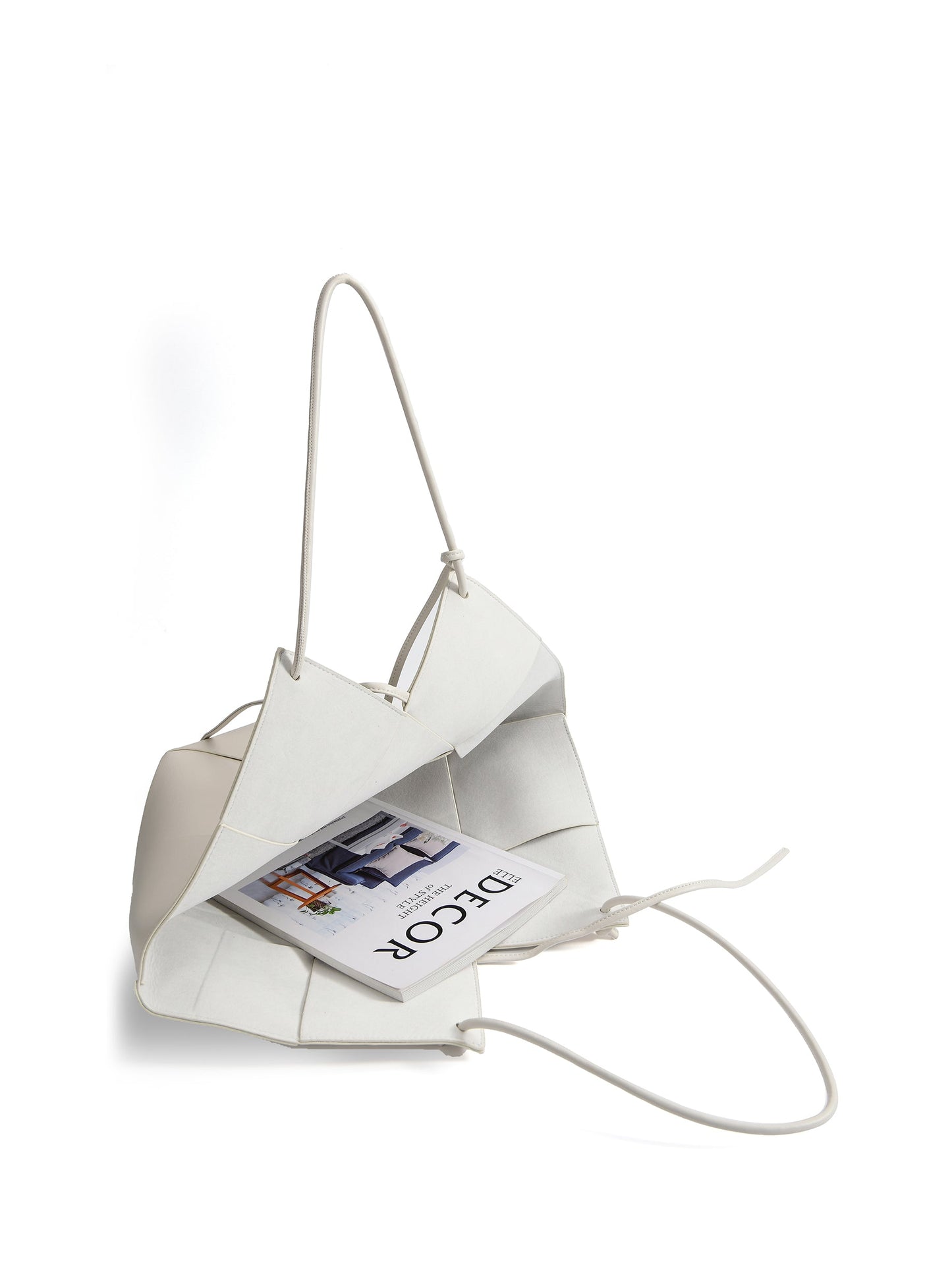 Taylor Contexture Leather Bag, Off White by Bob Oré