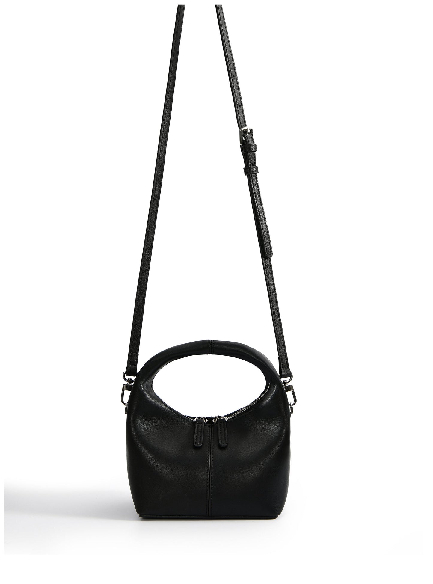 Rebecca Small Cutie Leather Bag, Black by Bob Oré