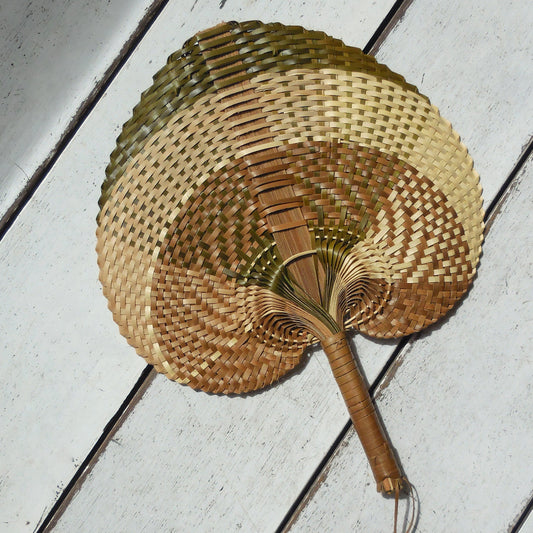 Balinese Woven Hand Fan "Uma" by BrunnaCo
