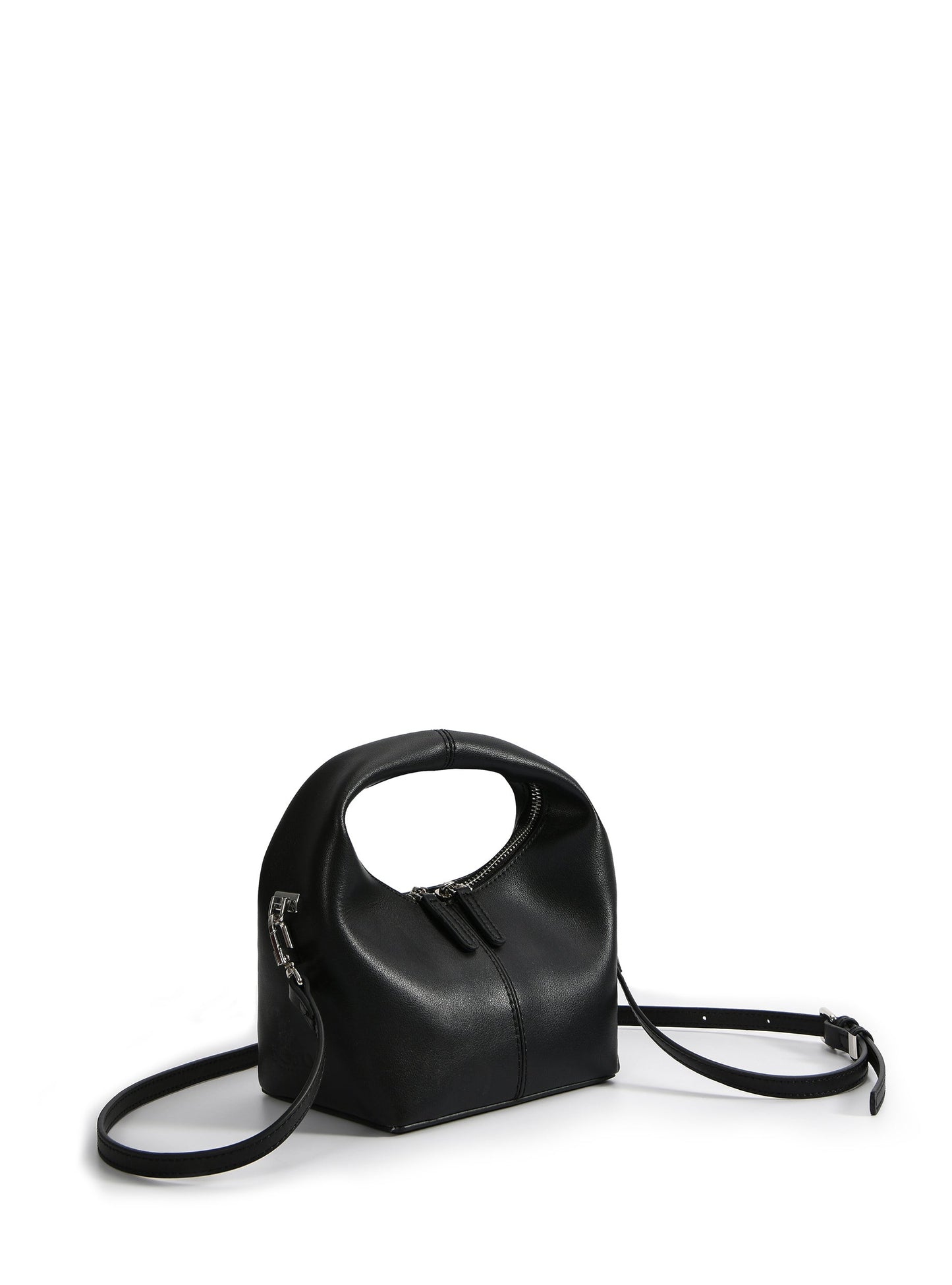 Rebecca Small Cutie Leather Bag, Black by Bob Oré