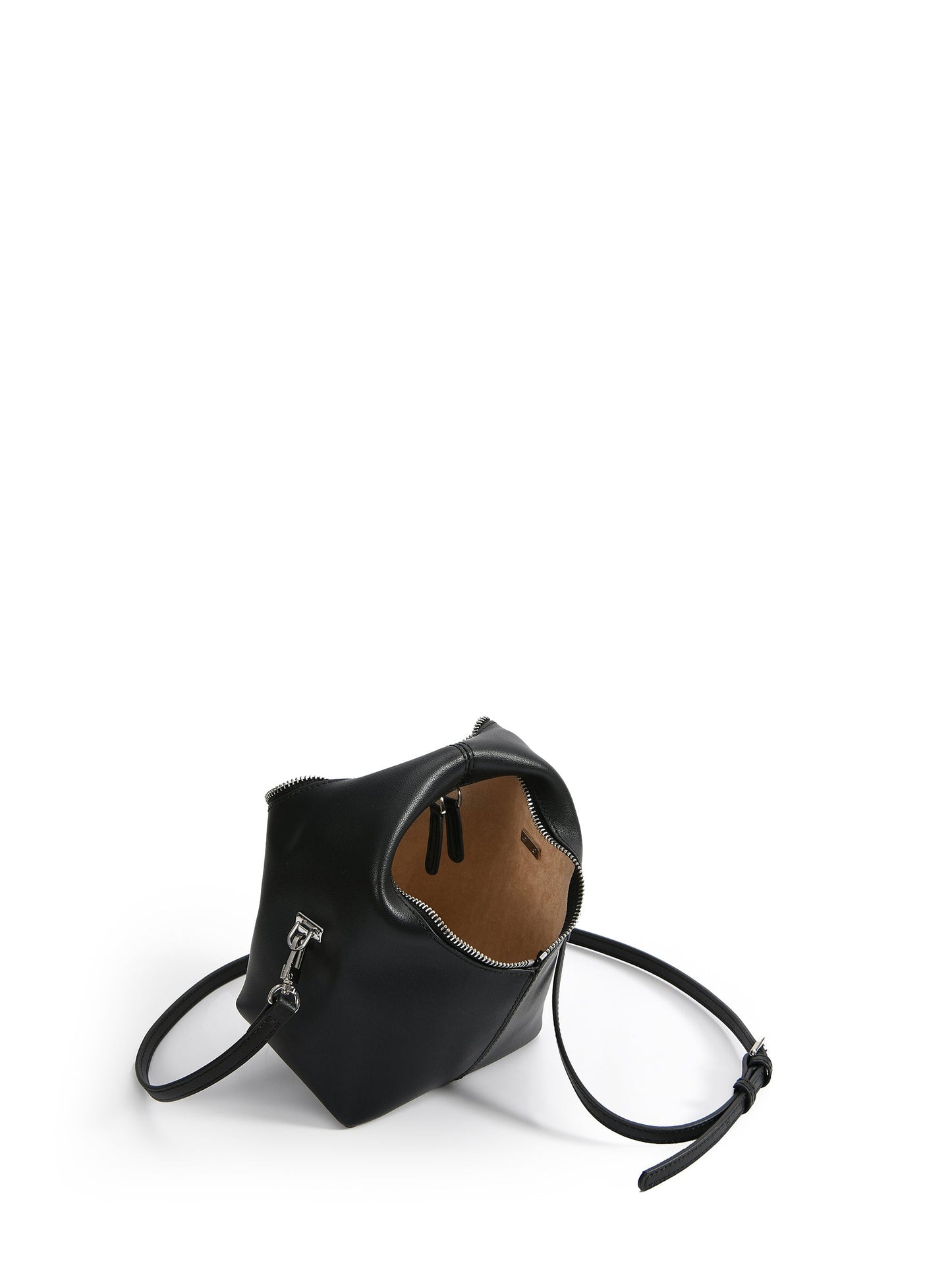 Rebecca Small Cutie Leather Bag, Black by Bob Oré