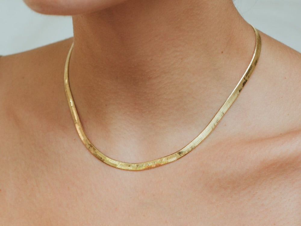 Amelia Herringbone Necklace by Little Sky Stone