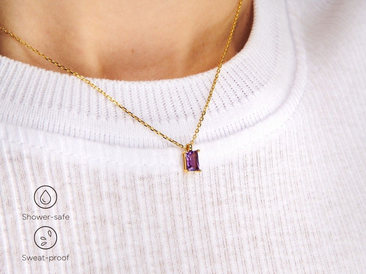 February Birthstone Amethyst Necklace by Little Sky Stone