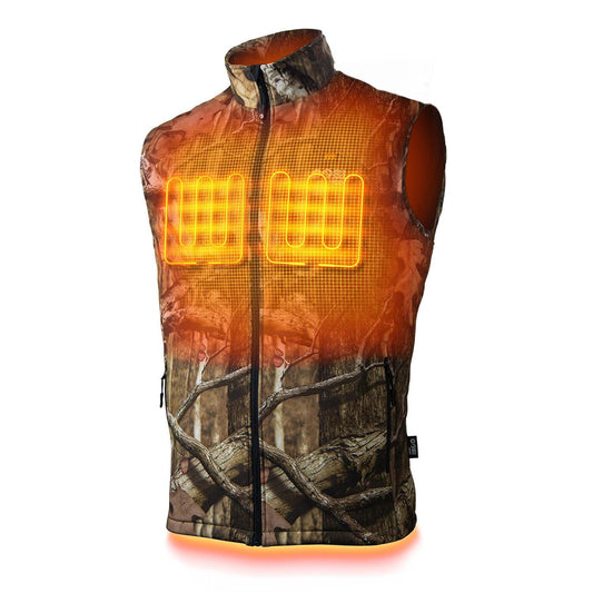 Colorado Mens Heated Hunting Vest - Mossy Oak® Camo by Gobi Heat