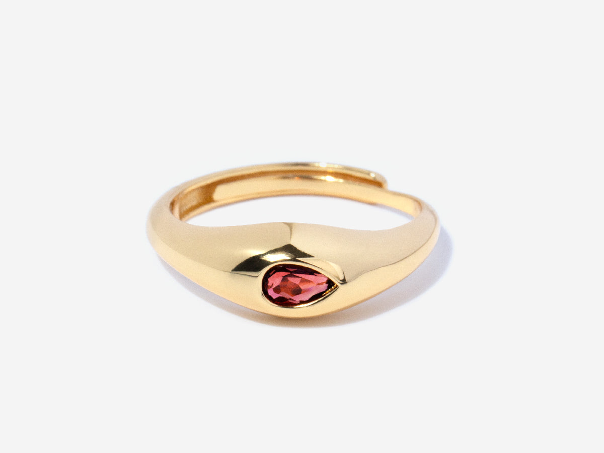 Caro Garnet Dome Ring by Little Sky Stone