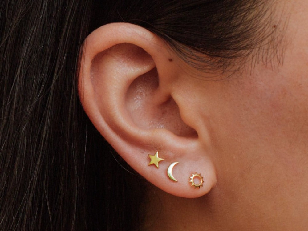 Tiny Star Studs by Little Sky Stone