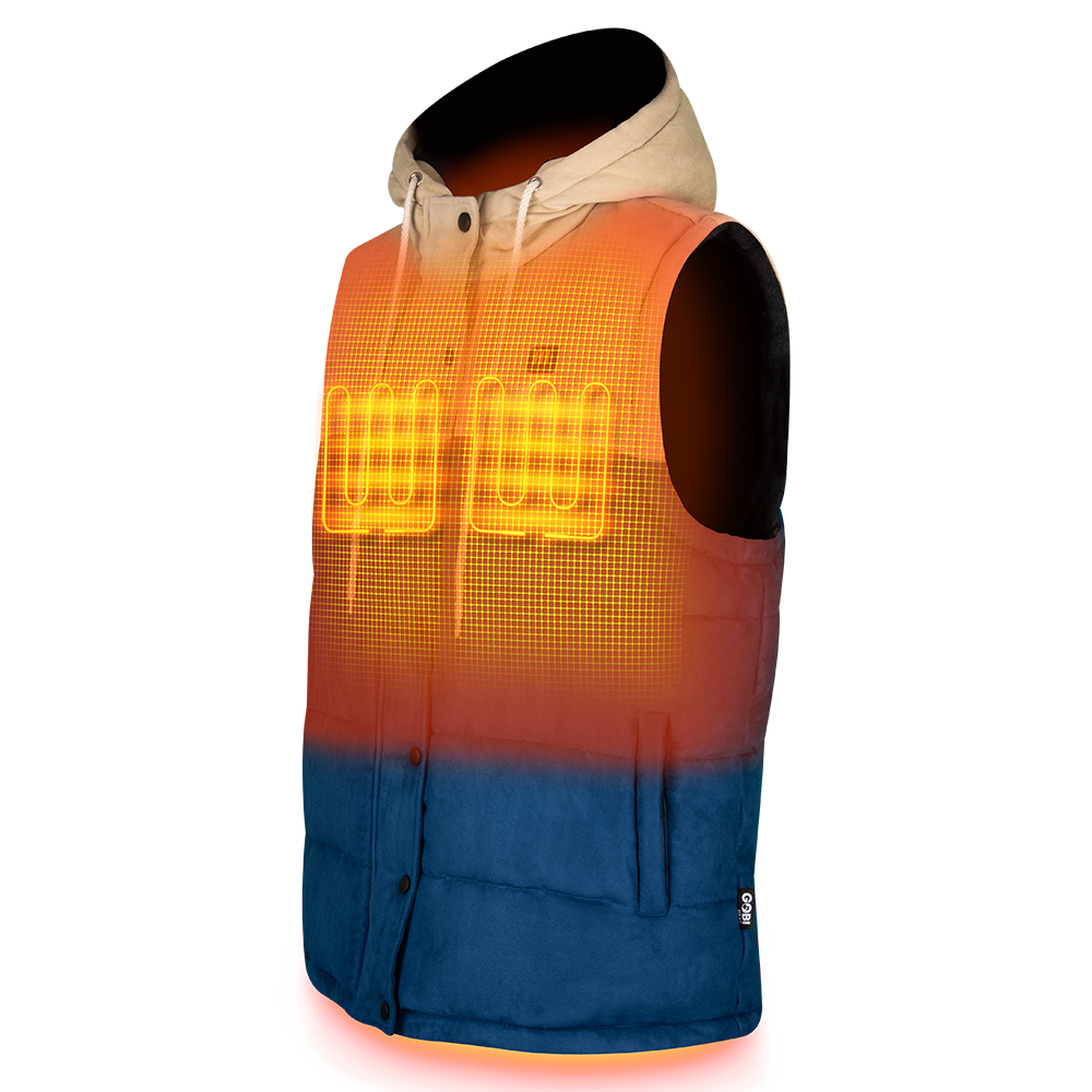 Colt Mens Heated Vest with Hood by Gobi Heat