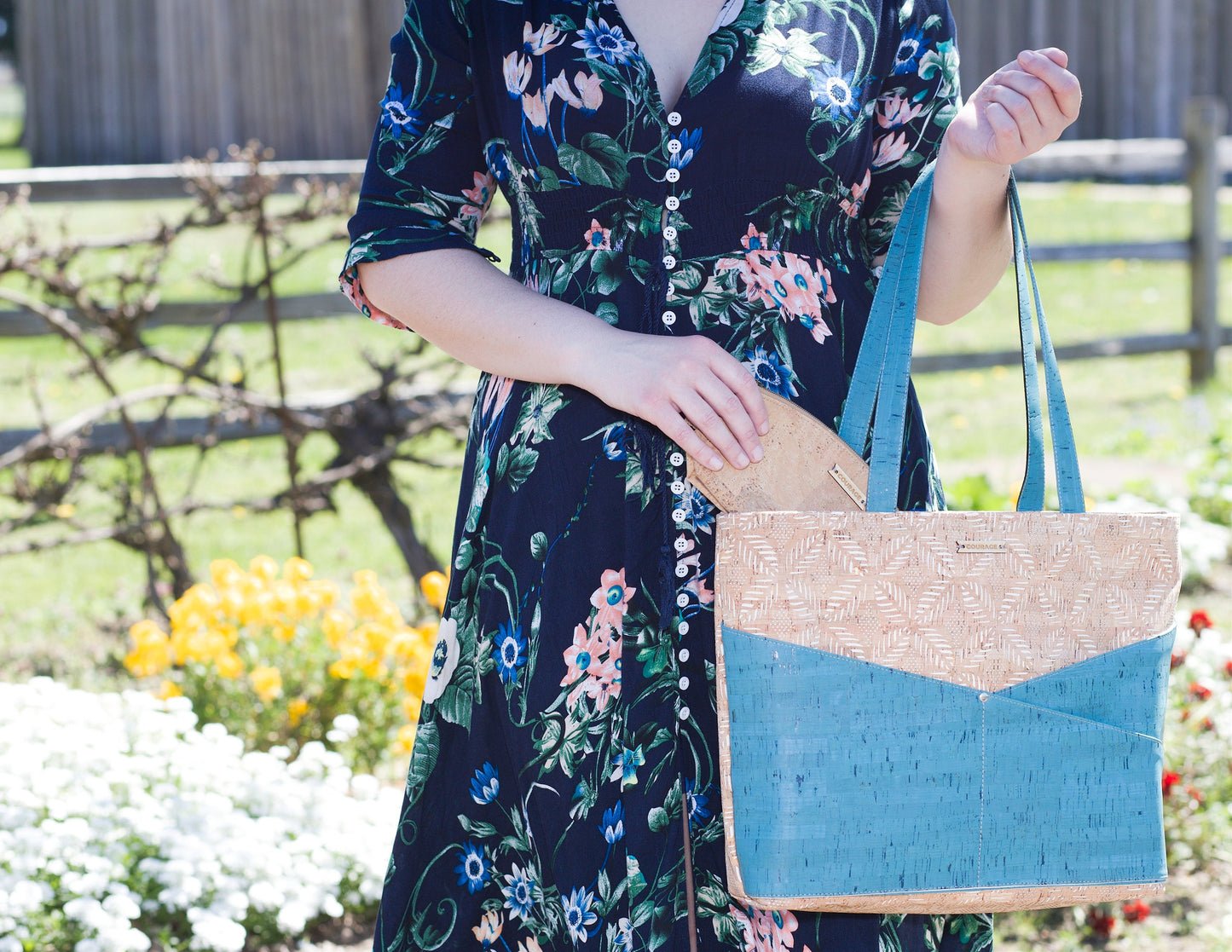 ADVOCATE zippered tote | AQUAMARINE by Carry Courage