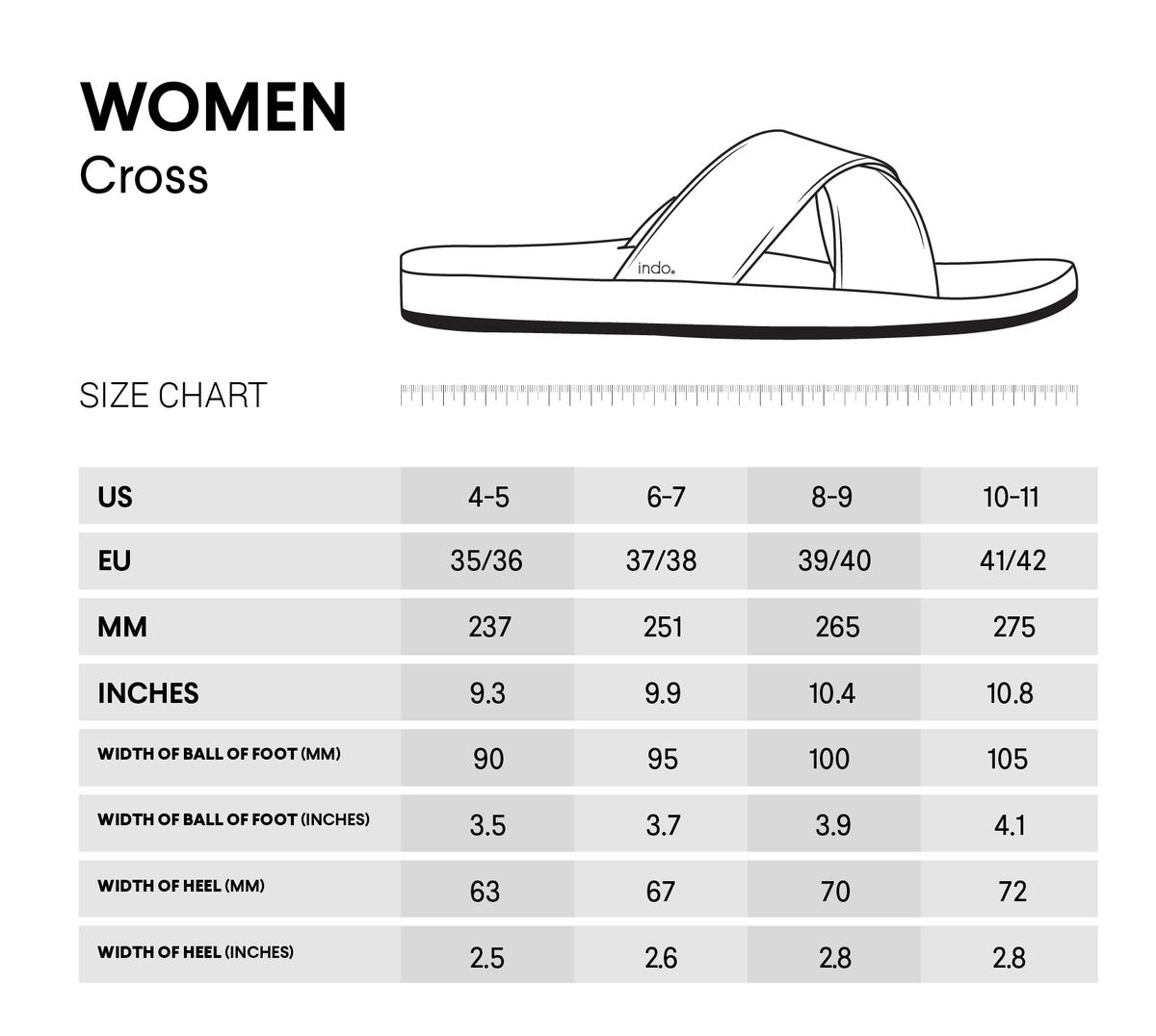 Women's Cross - Rust by Indosole