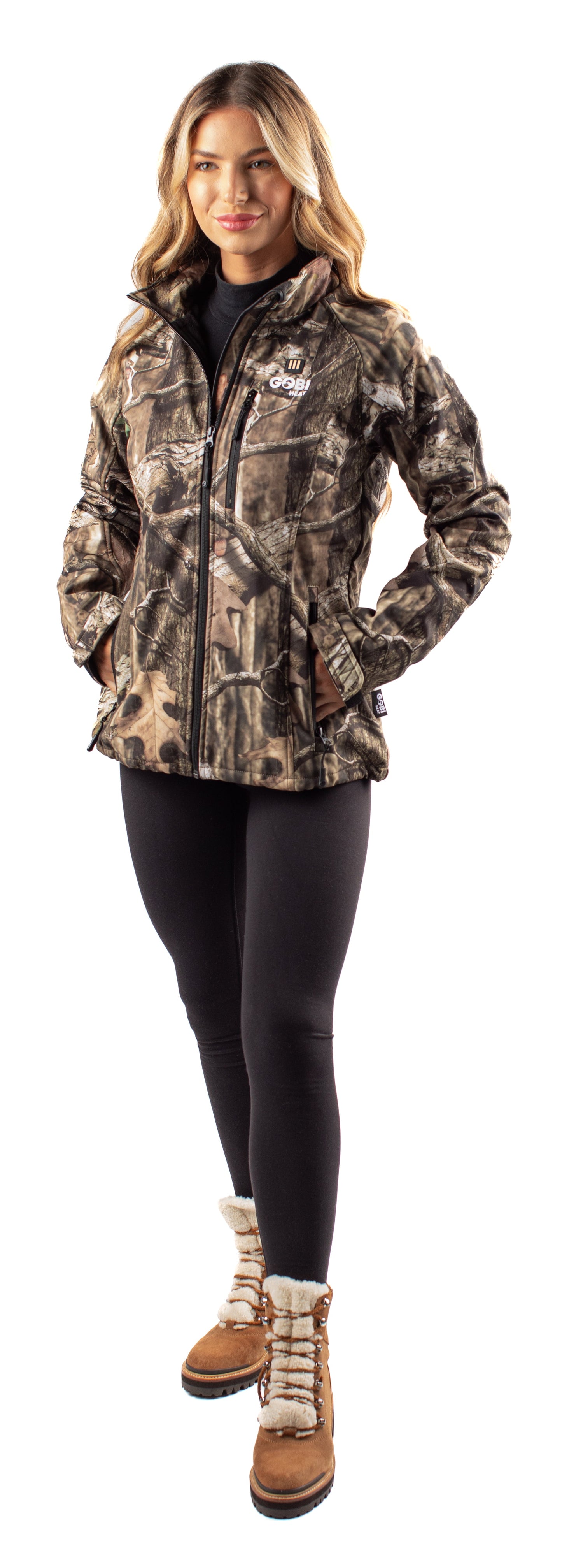 Sahara Women's Heated Hunting Jacket - Mossy Oak® Camo by Gobi Heat