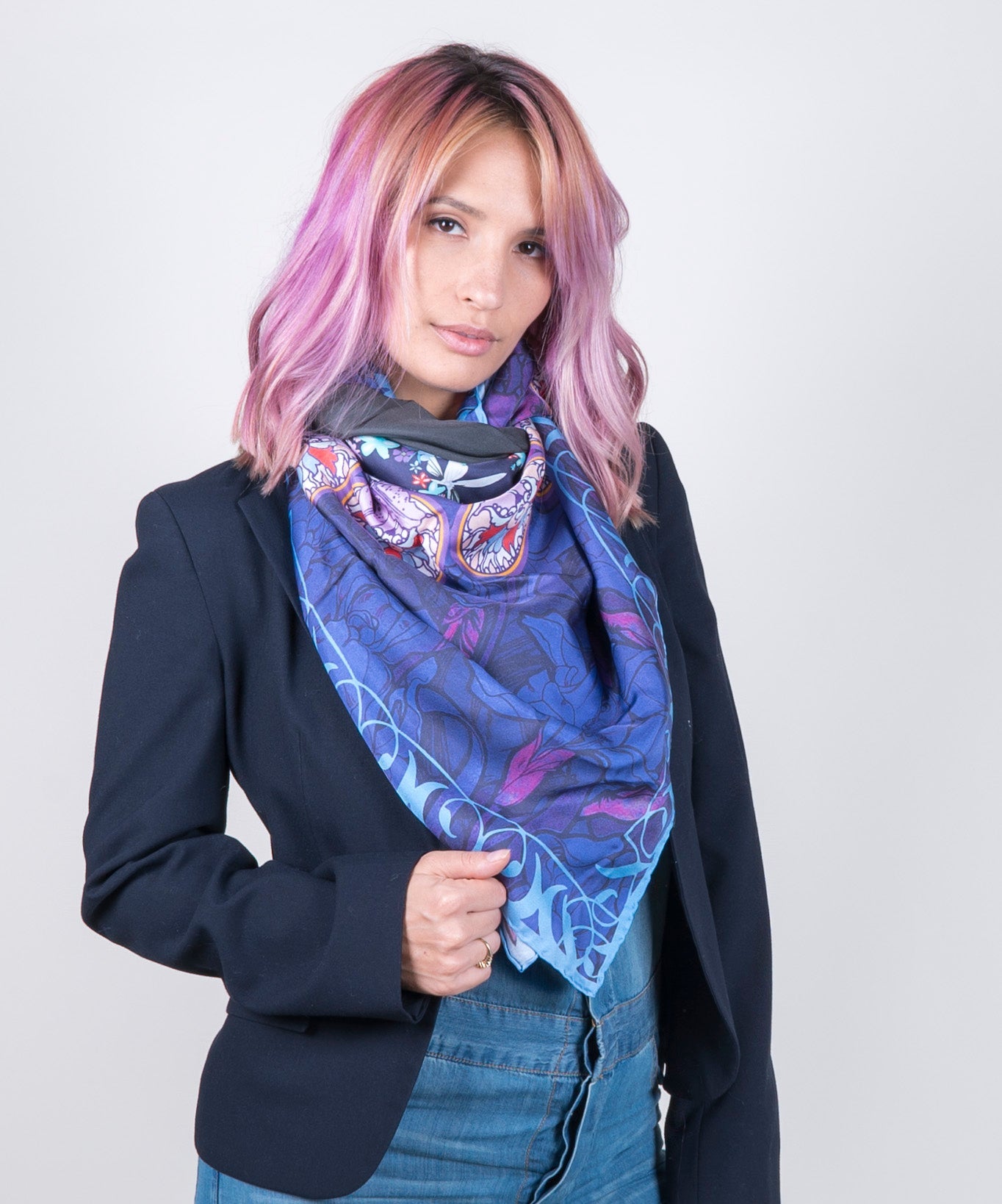 Bohemian Electric Blue Scarf by SKOVA