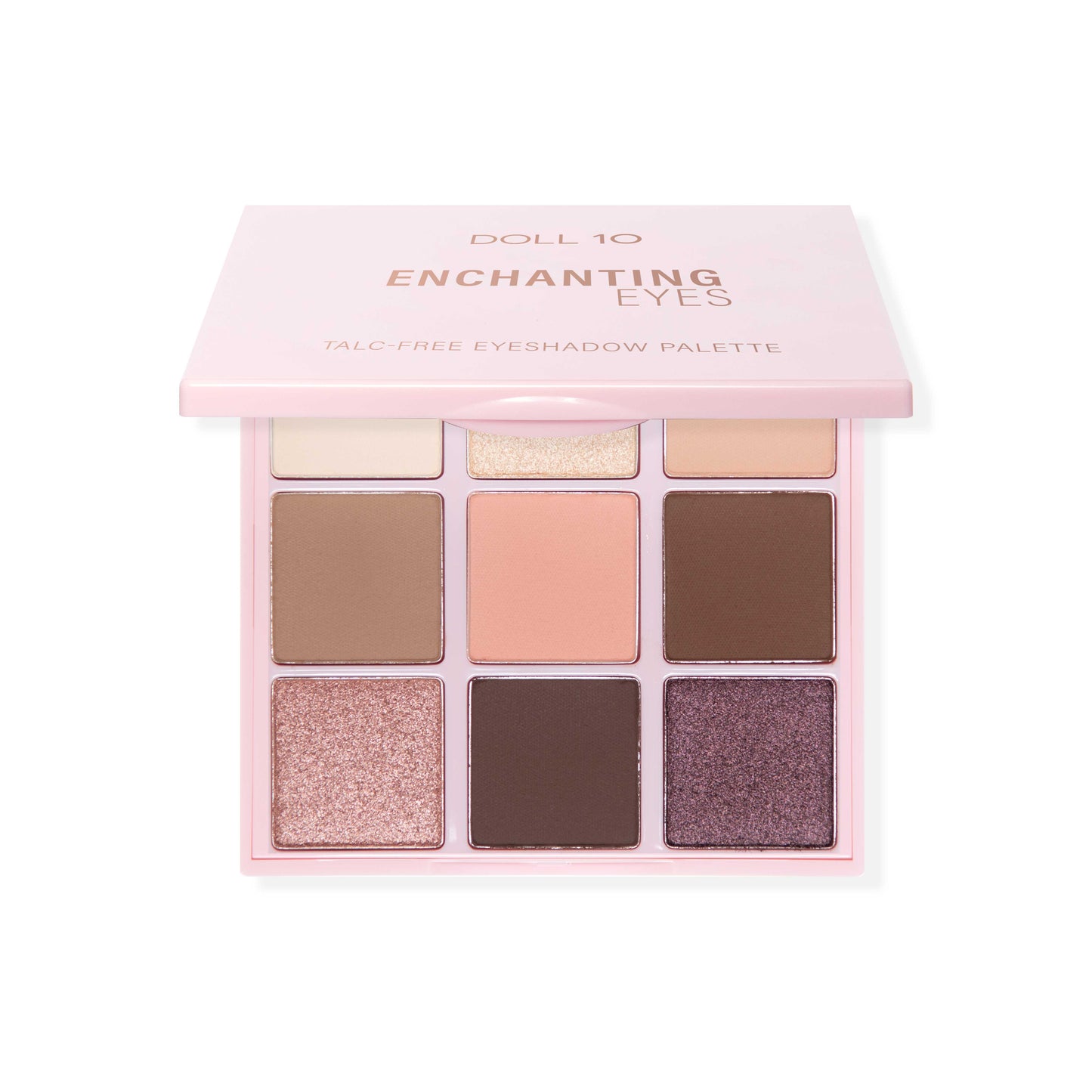 Enchanting Eyes Talc-Free Eyeshadow Palette by Doll 10 Beauty