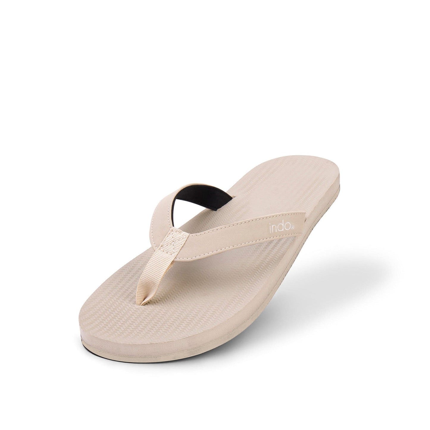 Women's Flip Flops Sneaker Sole - Sea Salt/Sea Salt Sole by Indosole