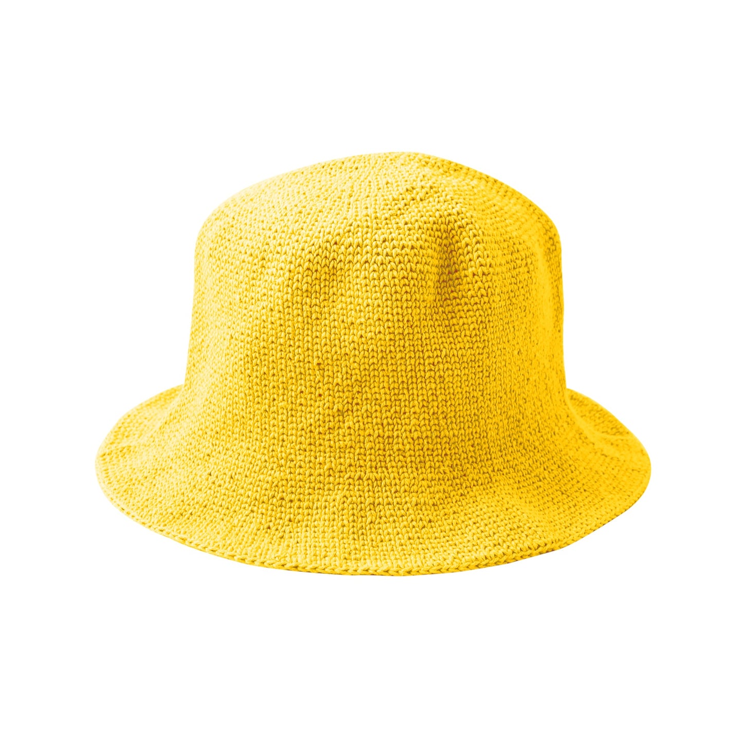 FLORETTE Crochet Bucket Hat In Yellow by BrunnaCo