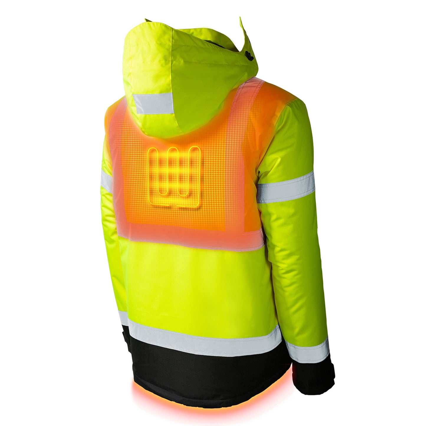 Flash Heated Hi Vis Jacket by Gobi Heat