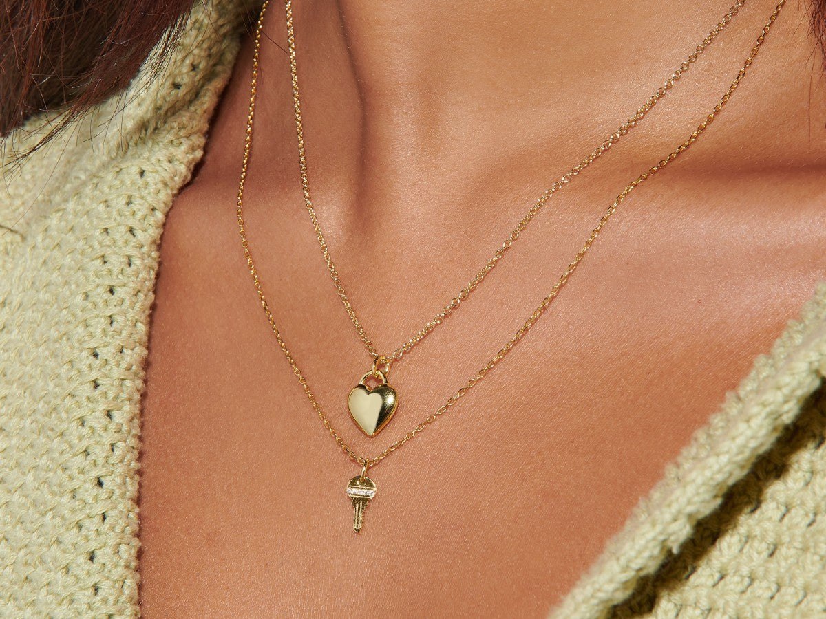 Tiny Key Necklace by Little Sky Stone