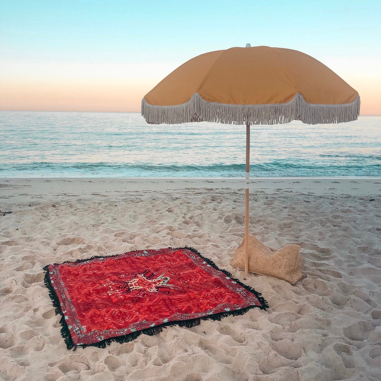 Red Kilim Travel Towel by SKOVA