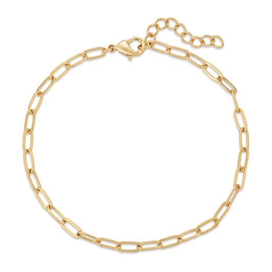 14k thin link bracelet by Eight Five One Jewelry