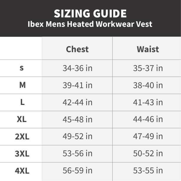 Ibex Mens Heated Workwear Vest by Gobi Heat