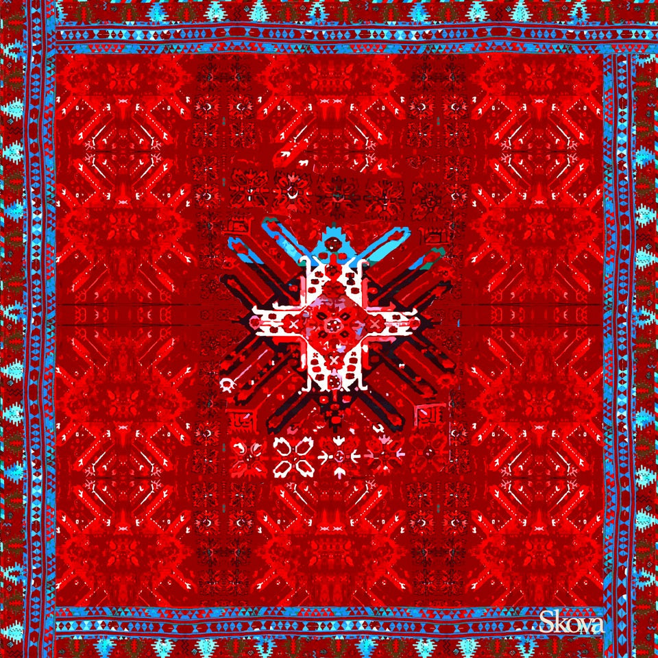 Kilim Red Scarf by SKOVA