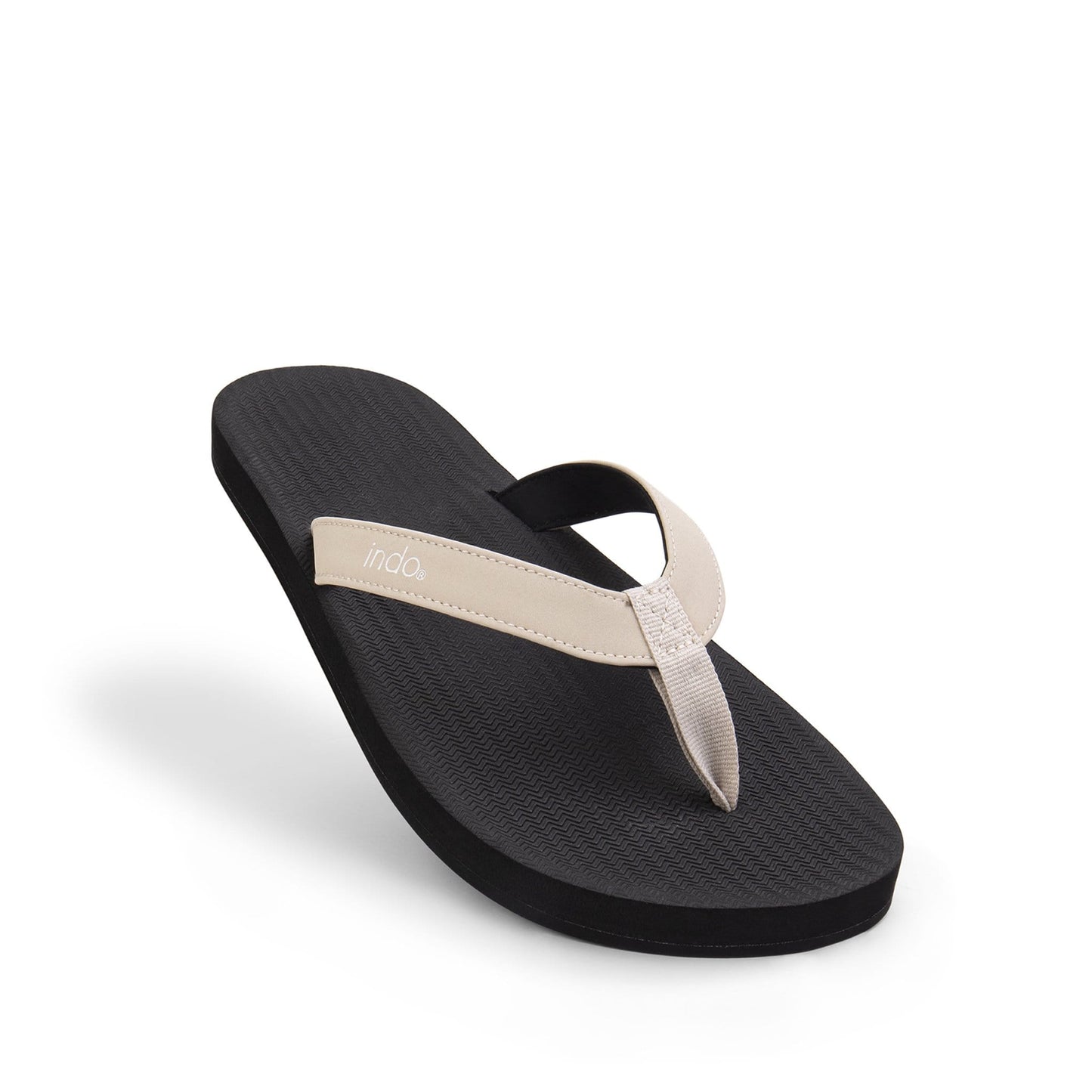 Men’s Flip Flops - Black/Sea Salt by Indosole