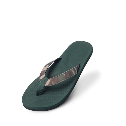 Women's Flip Flops Camo - Leaf/Camo Regular by Indosole