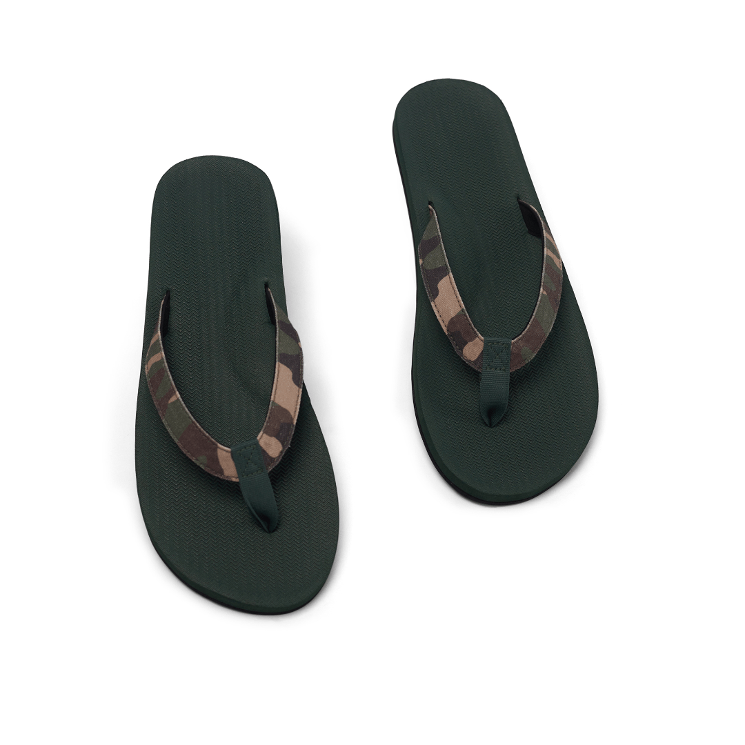 Men’s Flip Flops Camo - Leaf/Camo Regular by Indosole