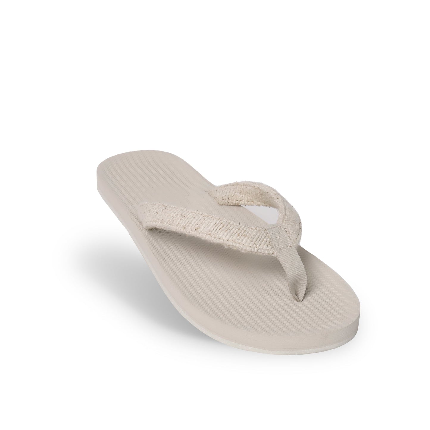 Men’s Flip Flops Recycled Pable Straps - Sea Salt/Natural by Indosole