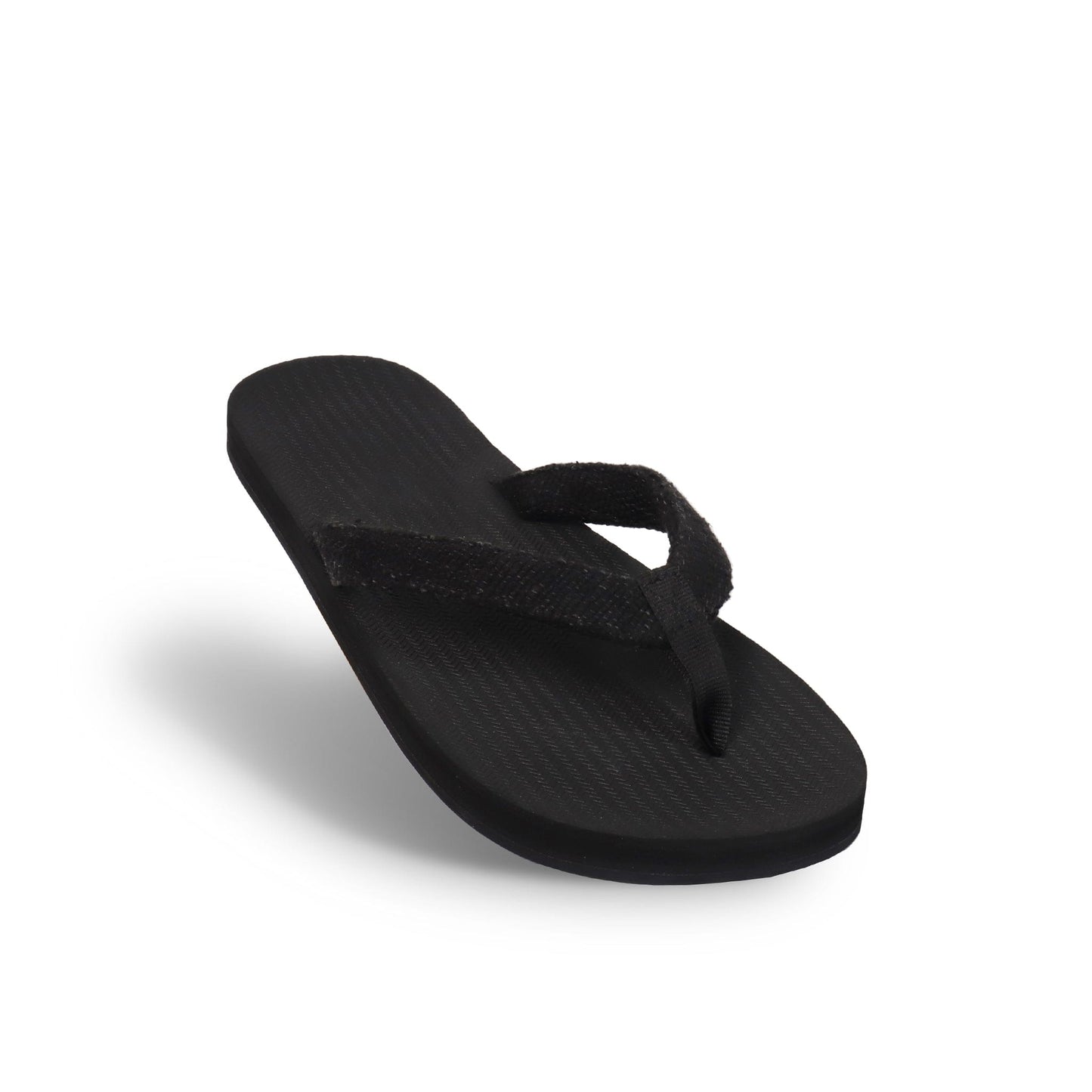 Men’s Flip Flops Recycled Pable Straps - Black/Ketapang by Indosole