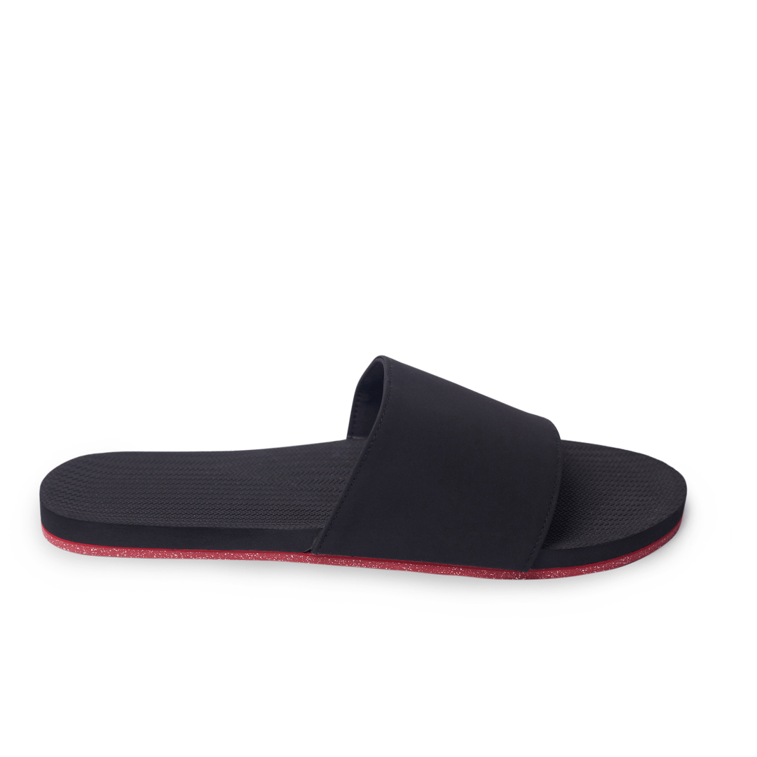 Men’s Slide Sneaker Sole - Red Sole/Black by Indosole