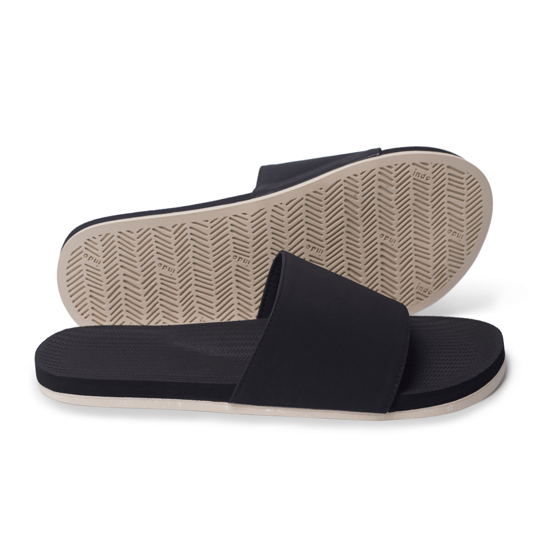 Men’s Slide Sneaker Sole - Sea Salt Sole/Black by Indosole