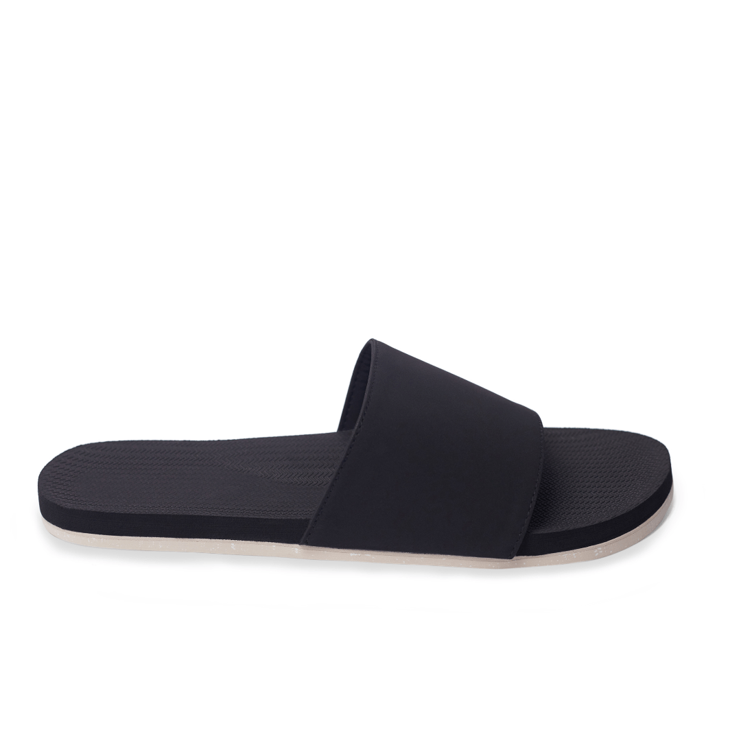 Men’s Slide Sneaker Sole - Sea Salt Sole/Black by Indosole