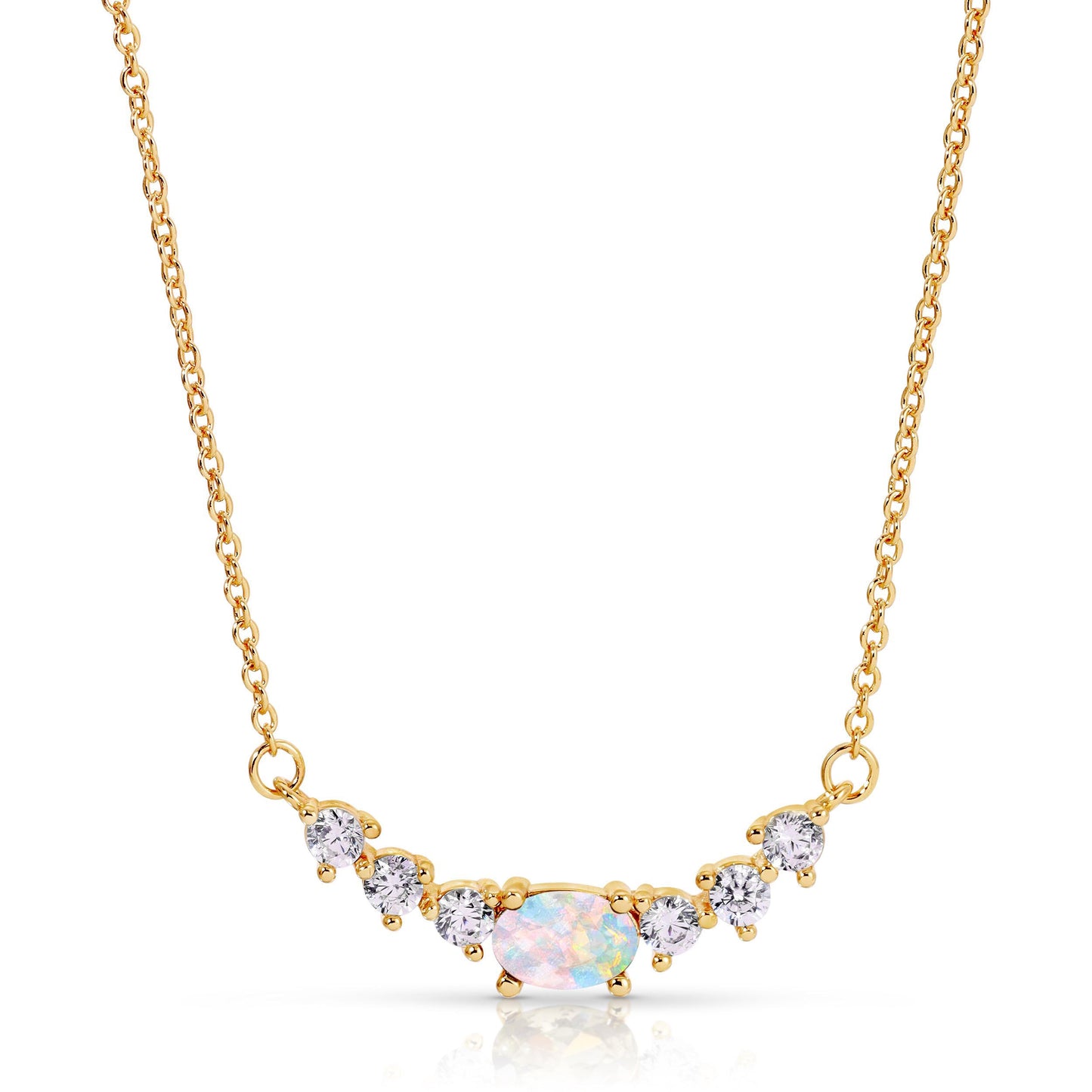 Malia Necklace Moonstone by Eight Five One Jewelry