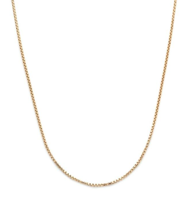 14k Mara Box Chain by Eight Five One Jewelry