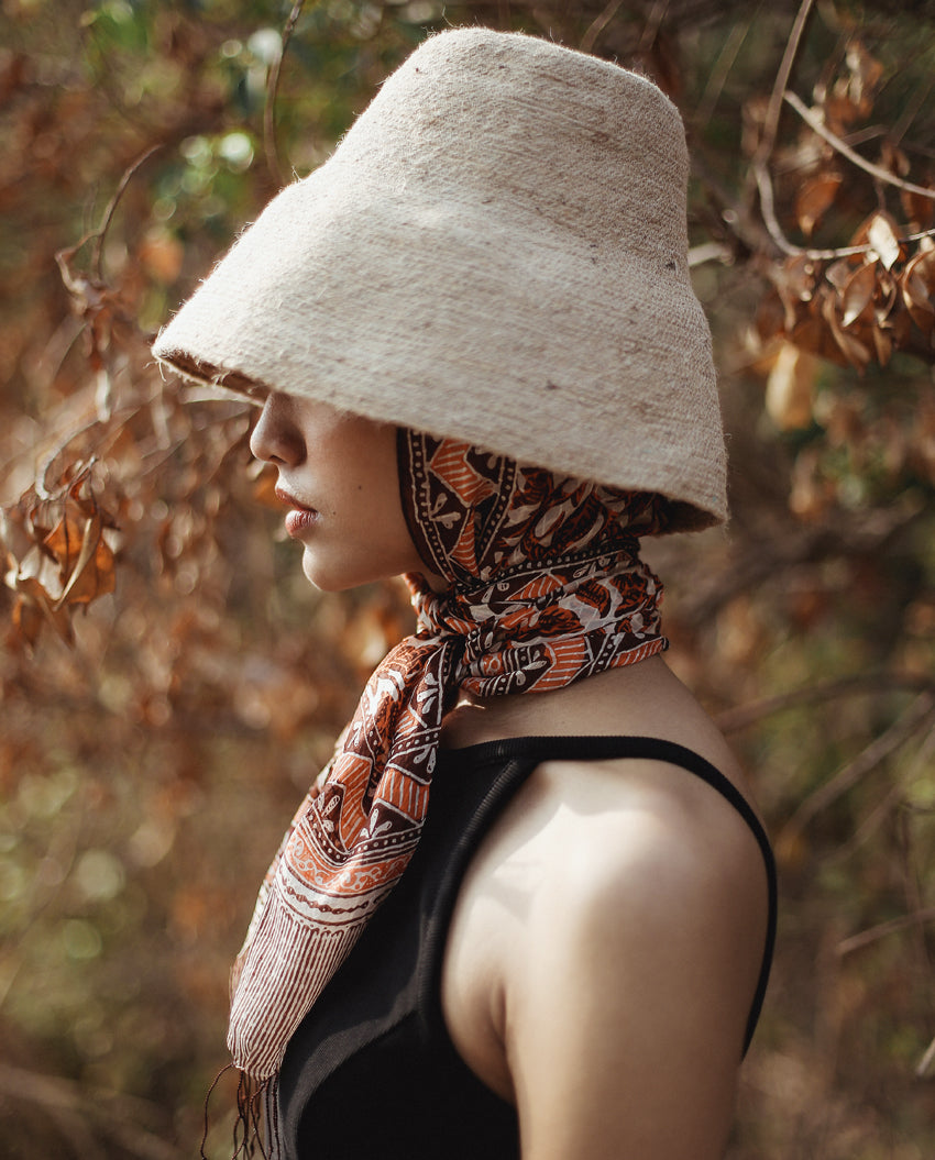 Melati Silk Batik Scarf by BrunnaCo